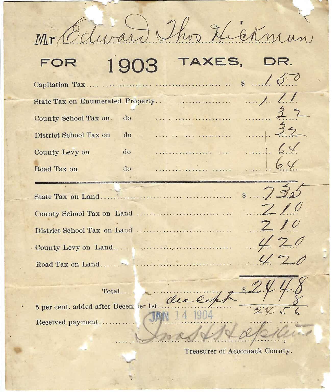 Our History Dublin Farms Horntown, VA